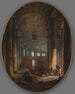 La colonnade di San Pietro a Roma durante il conclave - Hubert Robert — vista dell’opera