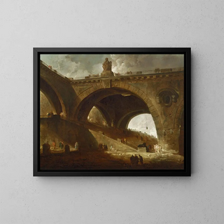 Hubert Robert - The Old Bridge.webp