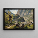 Vista di Werfen - Hubert Sattler — quadro incorniciato alla parete