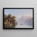 Cappella di Tell sul lago dei Quattro Cantoni - Hubert Sattler — quadro incorniciato alla parete