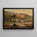 Vista di Heidelberg - Hubert Sattler — quadro incorniciato alla parete