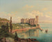 Vista del castello di Miramare vicino a Trieste - Hubert Sattler — vista dell’opera