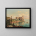 Vista del castello di Miramare vicino a Trieste - Hubert Sattler — quadro incorniciato alla parete