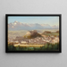 Vista di Salisburgo - Hubert Sattler — quadro incorniciato alla parete