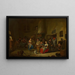 Festività in una taverna - Hubert van Ravesteyn — quadro incorniciato alla parete