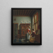 Una serva che serve della frutta - Hubertus van Hove — quadro incorniciato alla parete