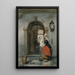 Interno con servante - Hubertus van Hove — quadro incorniciato alla parete