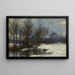 Paesaggio invernale - Hugh Bolton Jones — quadro incorniciato alla parete