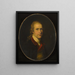 Ritratto di un gentiluomo - Hugh Douglas Hamilton — quadro incorniciato alla parete