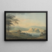 Vista della città e del castello di Dumbarton - Hugh William Williams — quadro incorniciato alla parete
