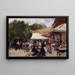 Davanti a un ristorante nel Bois de Boulogne - Hugo Birger — quadro incorniciato alla parete