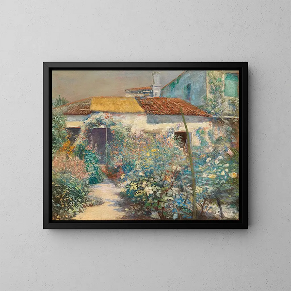 Un jardin en fleurs - Hugo Charlemont — quadro incorniciato alla parete