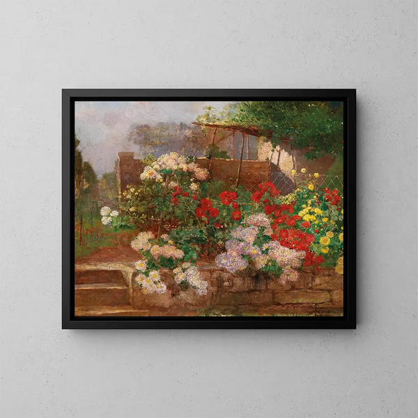 Giardino a Brioni - Hugo Charlemont — quadro incorniciato alla parete