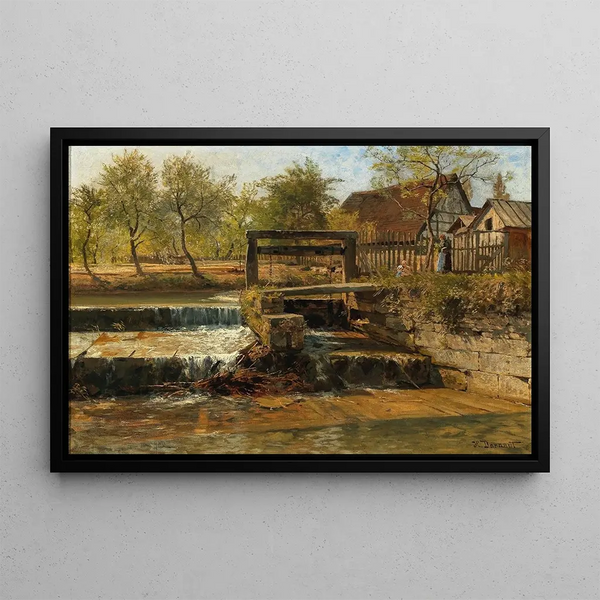Un barrage - Hugo Darnaut — quadro incorniciato alla parete