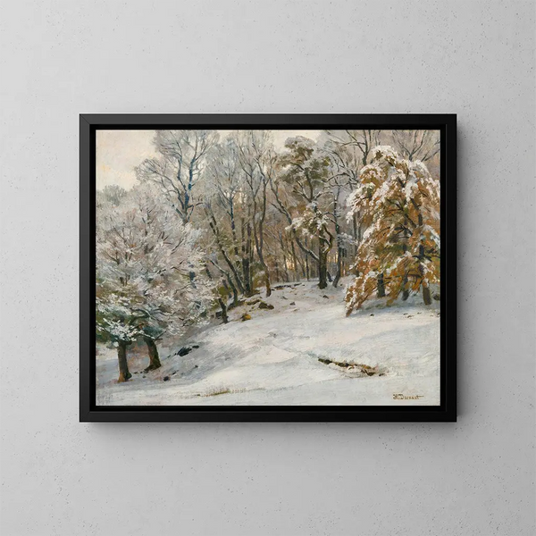 Un jour d'inverno - Hugo Darnaut — quadro incorniciato alla parete