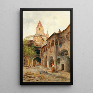 Hugo Darnaut - A view of the Theissenhoferhof in Weissenkirchen.webp