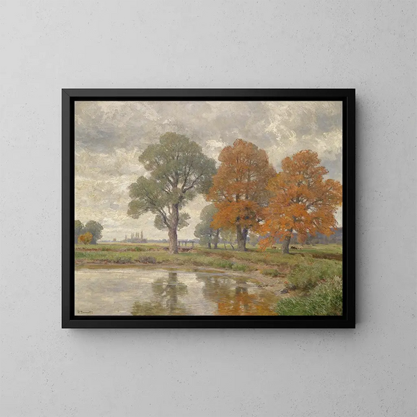 Giorno d'autunno sferico - Hugo Darnaut — quadro incorniciato alla parete
