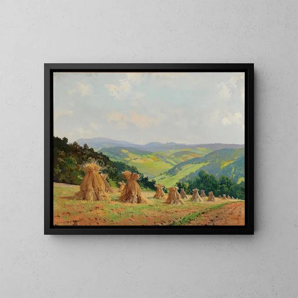 Paesaggio delle Prealpi di Waldviertel - Hugo Darnaut — quadro incorniciato alla parete