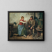 Ora di conversazione - Hugo Kauffmann — quadro incorniciato alla parete