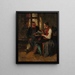 Divertimento nel soggiorno - Hugo Kauffmann — quadro incorniciato alla parete