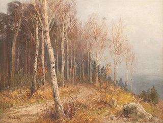 Foresta di betulle - Hugo Mühlig — vista dell’opera
