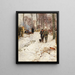 Pause chasse - Hugo Mühlig — quadro incorniciato alla parete