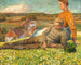 Un paesaggio primaverile con una giovane coppia - Hugo Walzer — vista dell’opera
