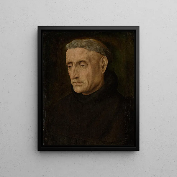 Un monaco benedettino - Hugo van der Goes — quadro incorniciato alla parete