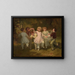 Bambini che giocano in un parco - Hugues Merle — quadro incorniciato alla parete