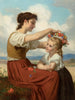 Corona di fiori di campo - Hugues Merle — vista dell’opera