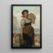 Laveuse à Étretat - Hugues Merle — quadro incorniciato alla parete