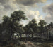 Hutte parmi gli alberi - Meindert Hobbema — vista dell’opera