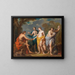 Il Giudizio di Paride - Hyacinthe Collin de Vermont — quadro incorniciato alla parete