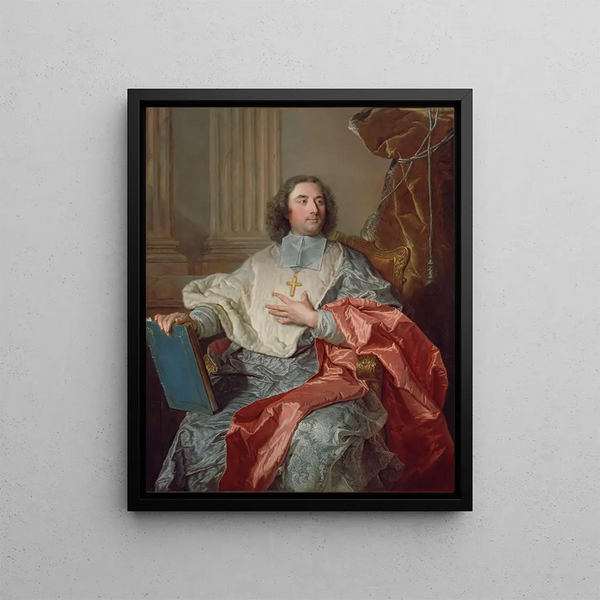 di Charles de Saint-Albin, arcivescovo di Cambrai - Hyacinthe Rigaud — quadro incorniciato alla parete