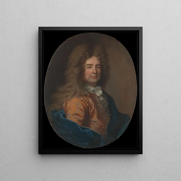 Ritratto di un uomo - Hyacinthe Rigaud — quadro incorniciato alla parete