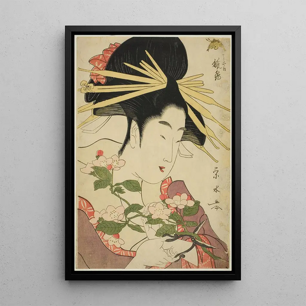 Ichirakutei Eisui - The Courtesan Hinazuru of the Chojiya.webp