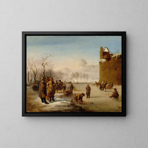 Pattinatori sul ghiaccio - Ida Silfverberg — quadro incorniciato alla parete