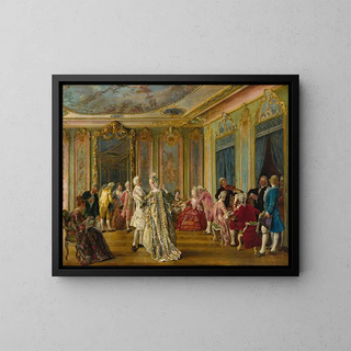 Un divertimento serale - Ignacio De León Y Escosura — quadro incorniciato alla parete