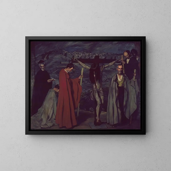 Il Cristo del Sangue - Ignacio Zuloaga — quadro incorniciato alla parete