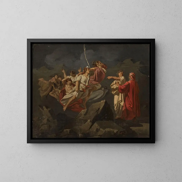 Dante e Virgilio - Ignacy Gierdziejewski — quadro incorniciato alla parete