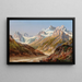 Paesaggio montano di Silvretta con Schattenspitze ed Eckhorn - Ignaz Dorn — quadro incorniciato alla parete