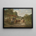 Idylle di villaggio - Ignaz Ellminger — quadro incorniciato alla parete