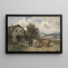 Davanti alla fucina - Ignaz Ellminger — quadro incorniciato alla parete