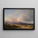 Paesaggio alpino con carrello sulla strada - Ignaz Raffalt — quadro incorniciato alla parete