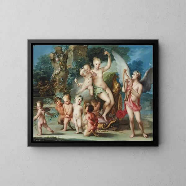 Il Trionfo di Venere e di Cupido - Ignazio Stern — quadro incorniciato alla parete