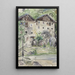 Rangée de maisons - Igor Pčel — quadro incorniciato alla parete