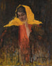 Ritratto di una dama con scialle giallo - Ilya Abramovich Grinman — vista dell’opera