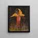 Ritratto di una dama con scialle giallo - Ilya Abramovich Grinman — quadro incorniciato alla parete