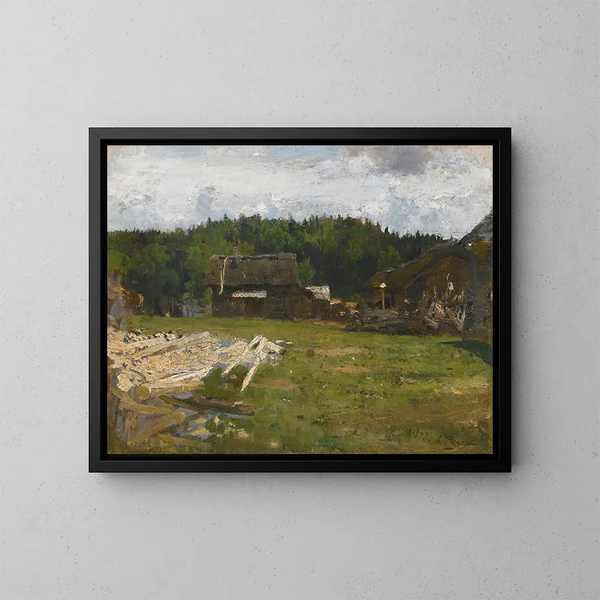 Chioma forestale vicino a Tchougouïv, Ucraina - Ilya Efimovich Repin — quadro incorniciato alla parete