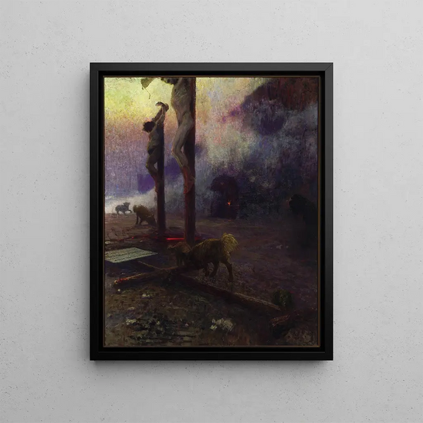 Golgotha - Ilya Efimovich Repin — quadro incorniciato alla parete